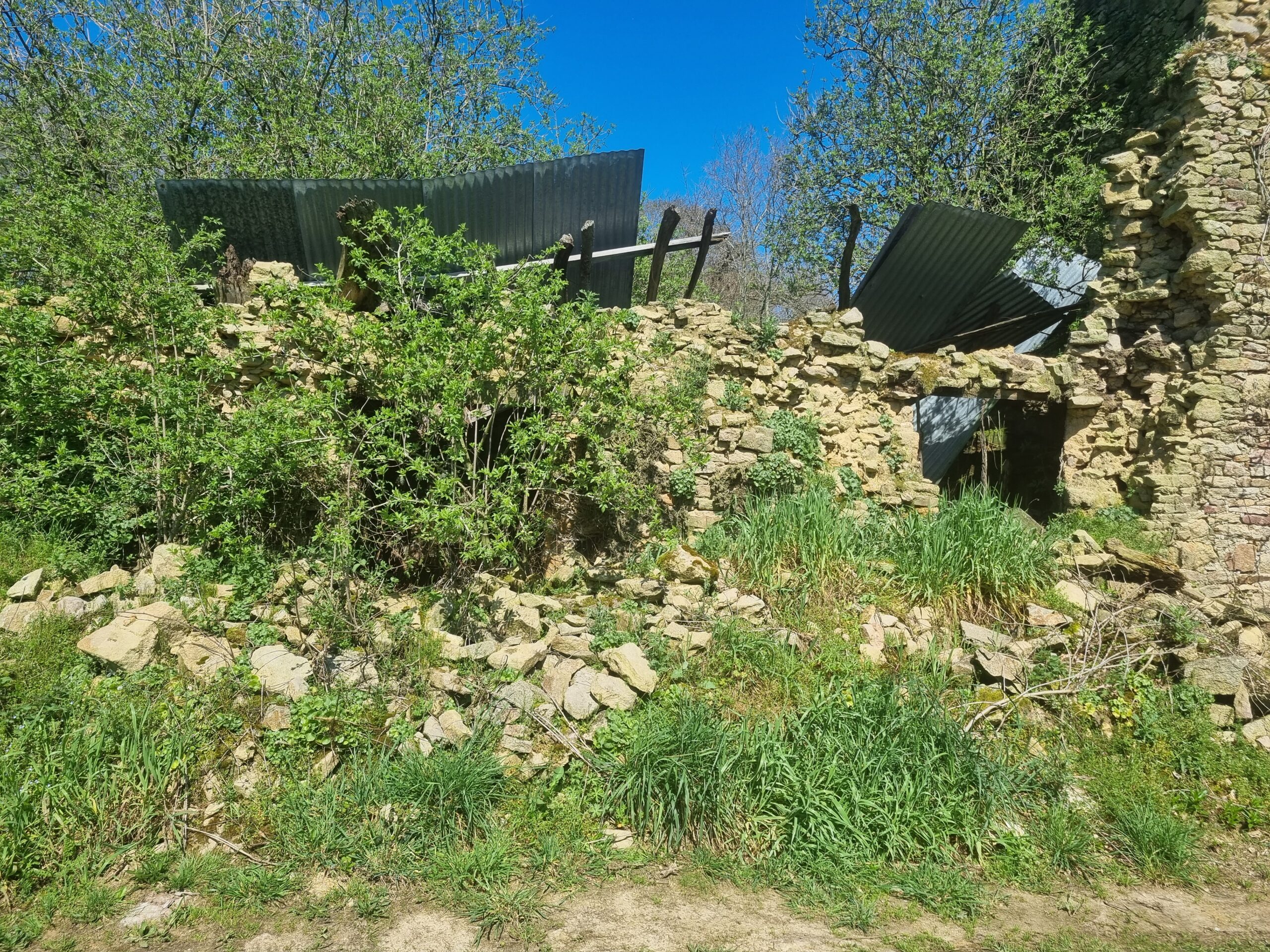 Pignon avant démolition