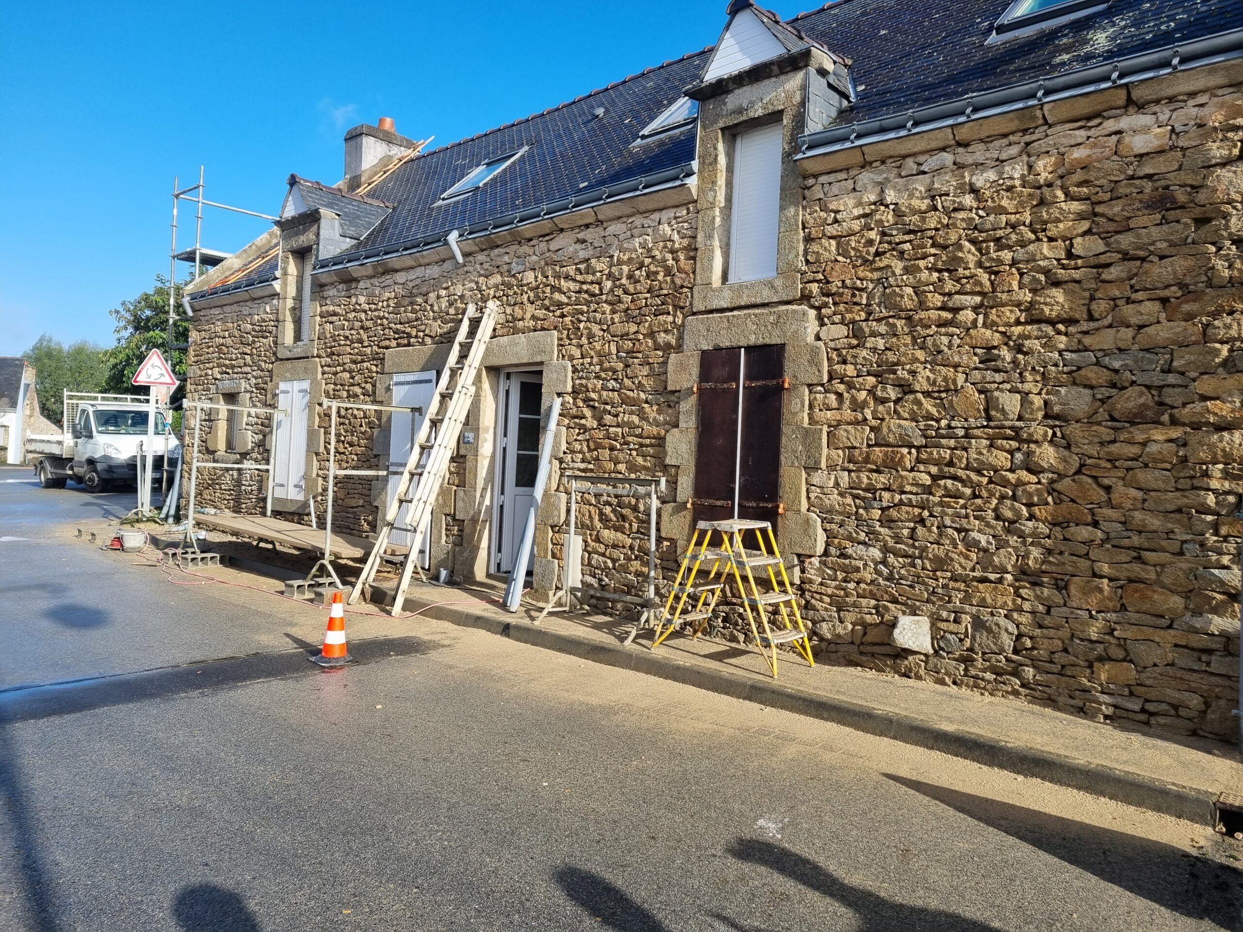 Ouverture des joints et lavage Pendant