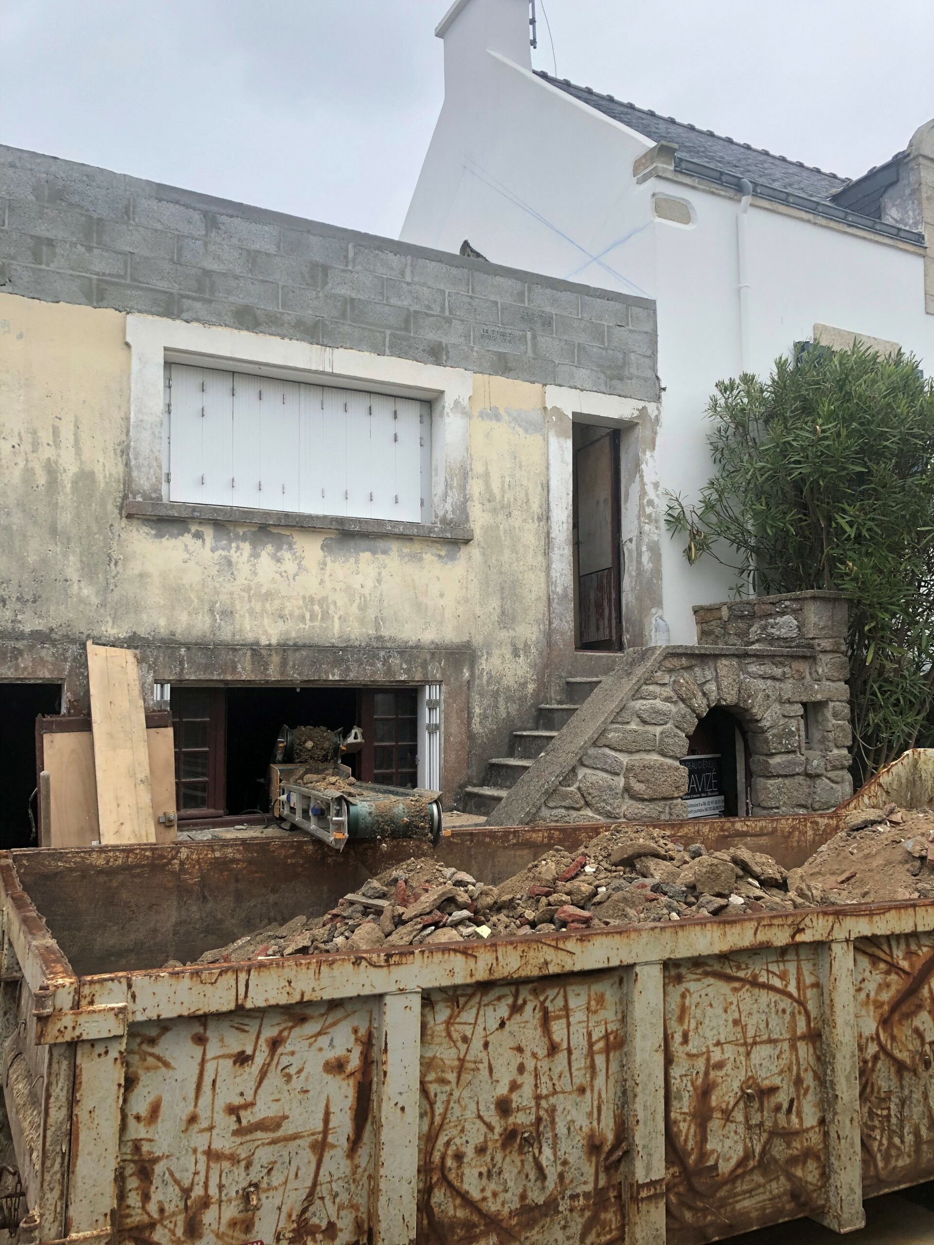 Terrassement avec évacuation au tapis