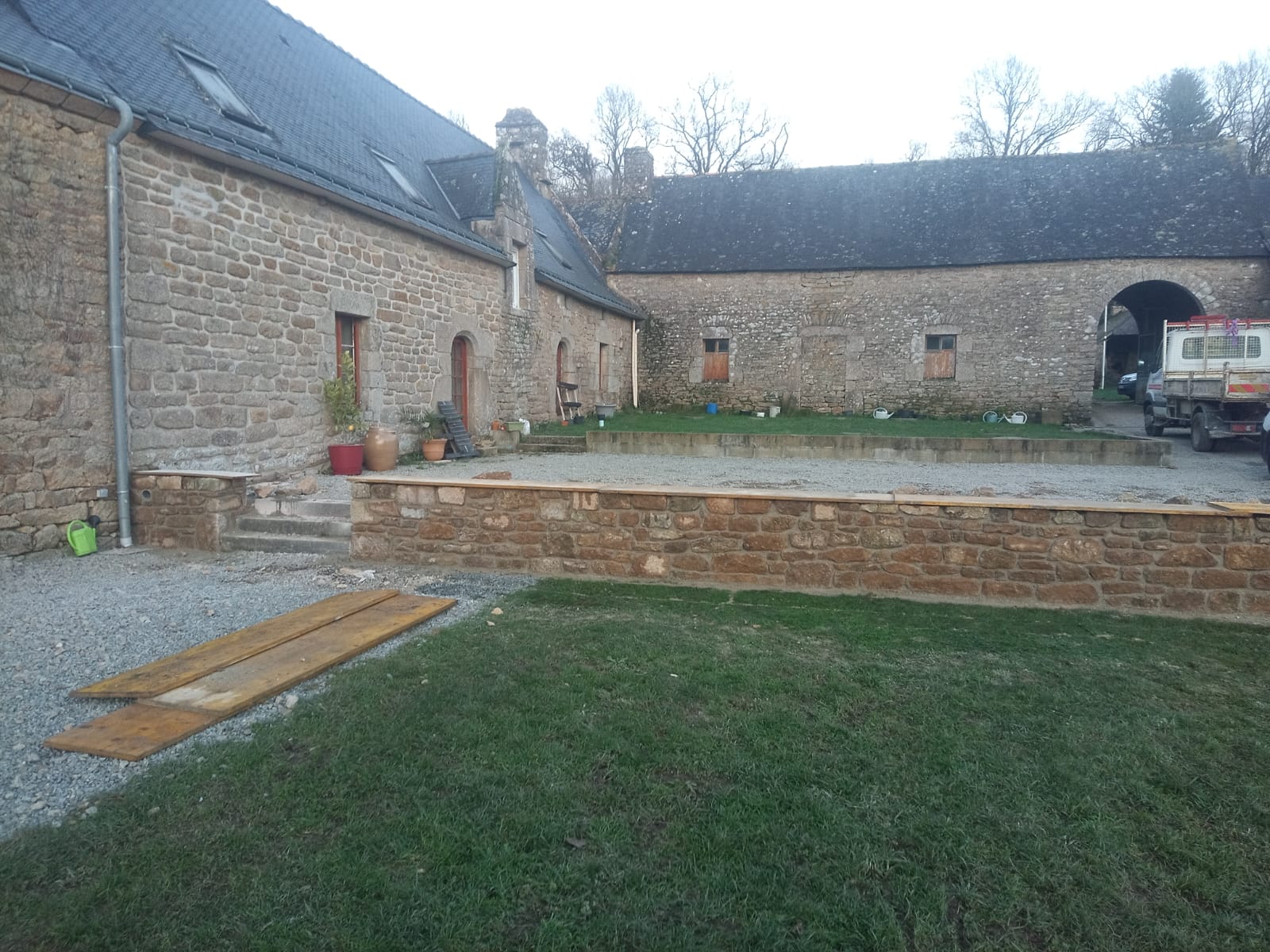 Rénovation d'un mur