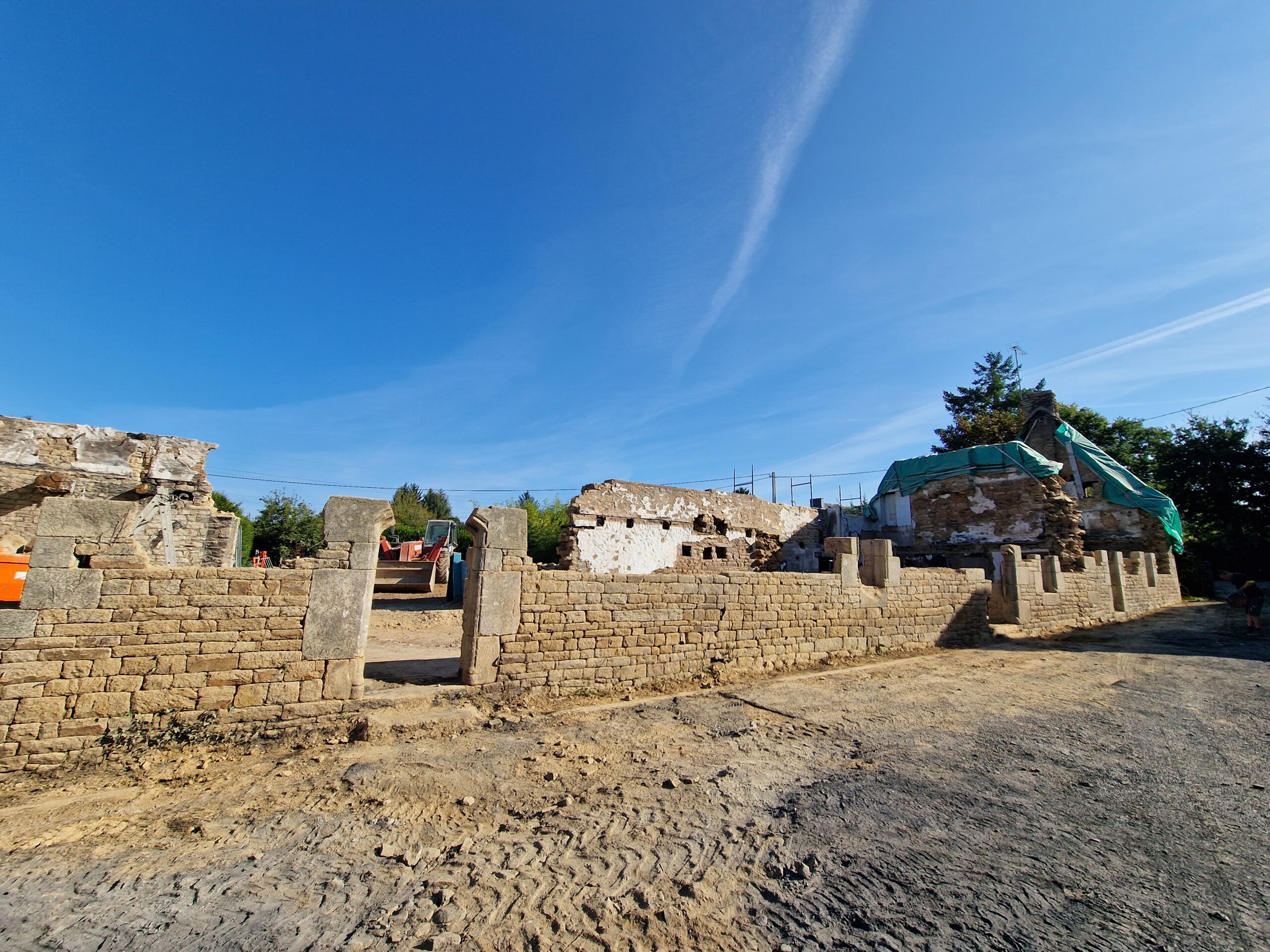 Rénovation façade Languidic Avant