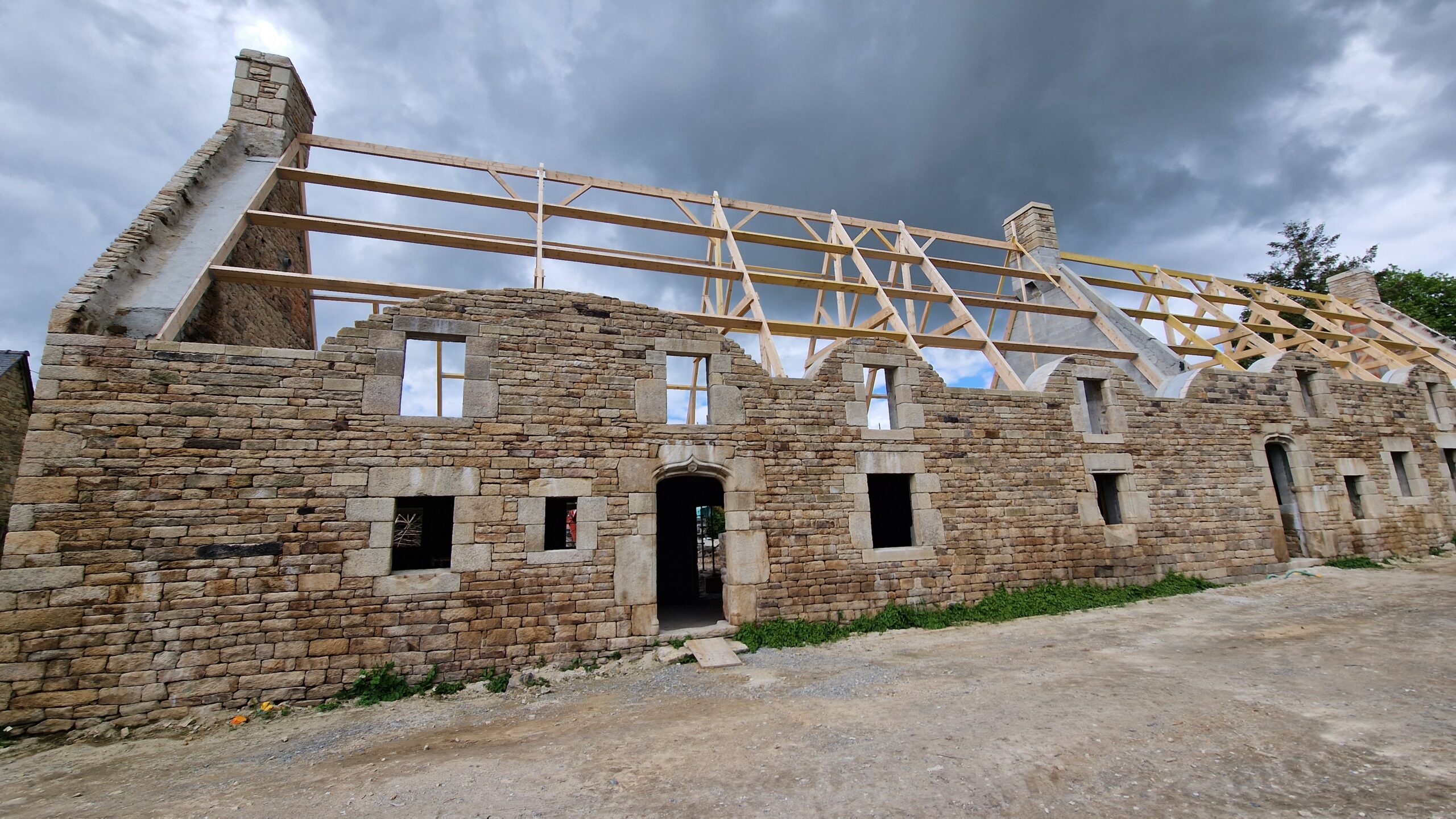 Rénovation façade Languidic Après