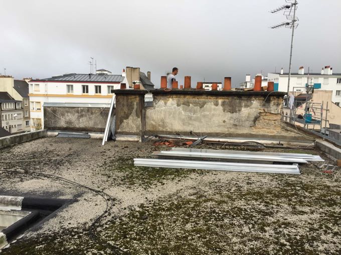 Existant cheminée Avant