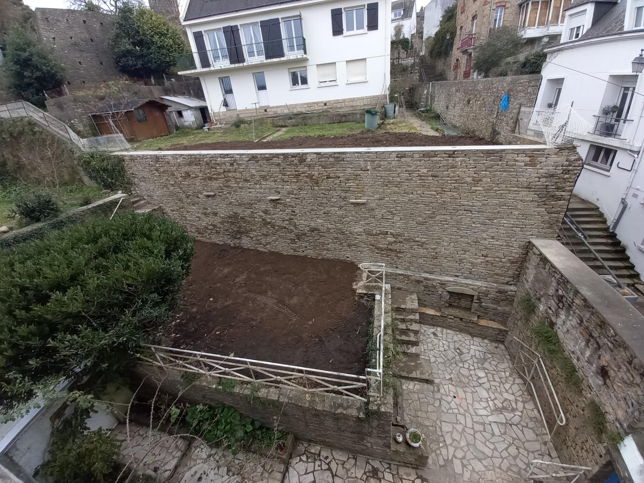 Mur de soutènement Quimperlé Après